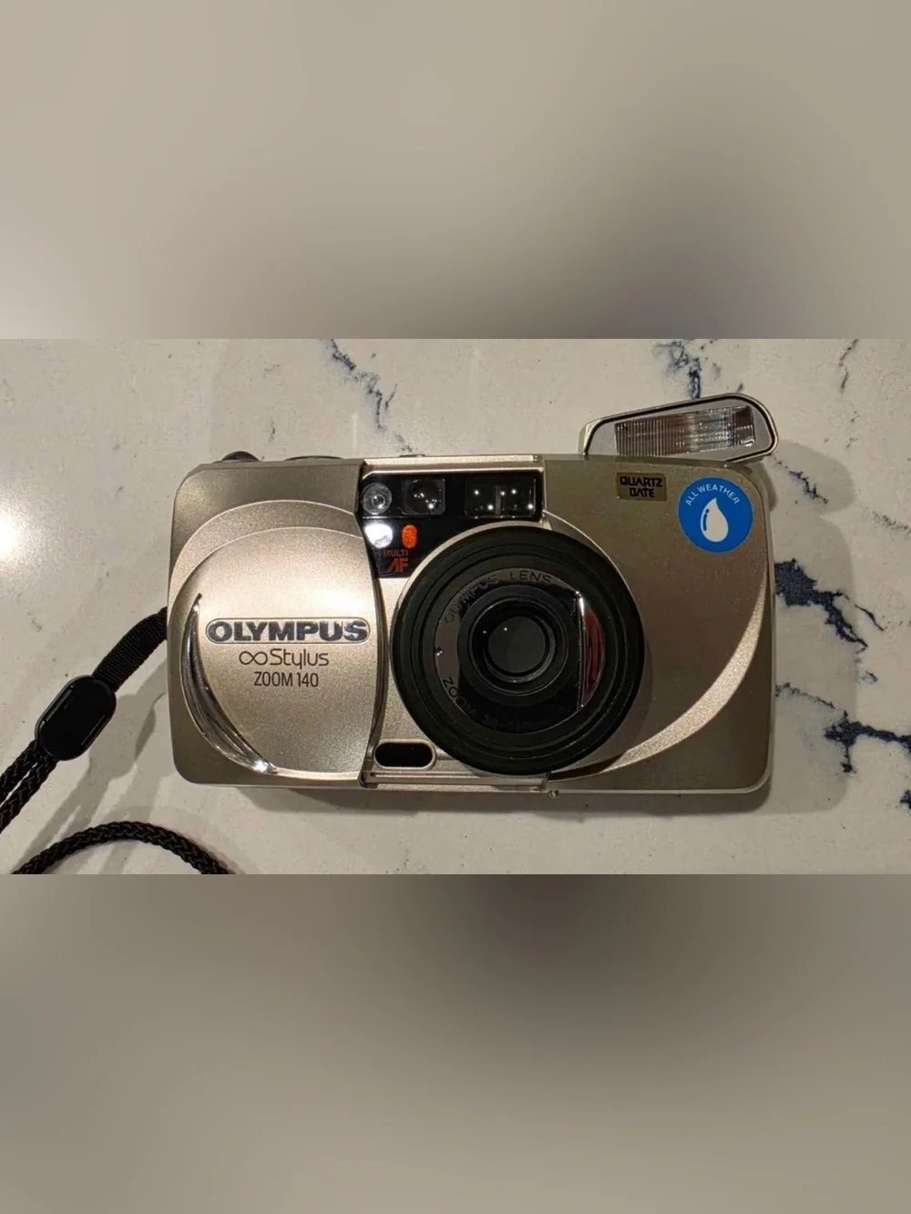 Olympus Infinity Stylus Zoom 140 35mm Film Camera With Box